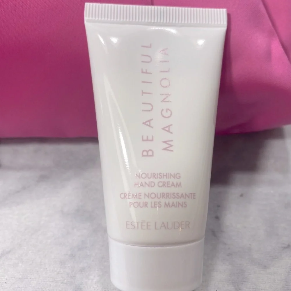 Estee Lauder Beauty Set-Pink Pouch,Lipstick,Lip Gloss,Mascara & Lotion-6pc-NEW